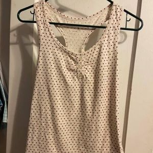 Brand new without tag Gap tank top. Beige with red hearts all over